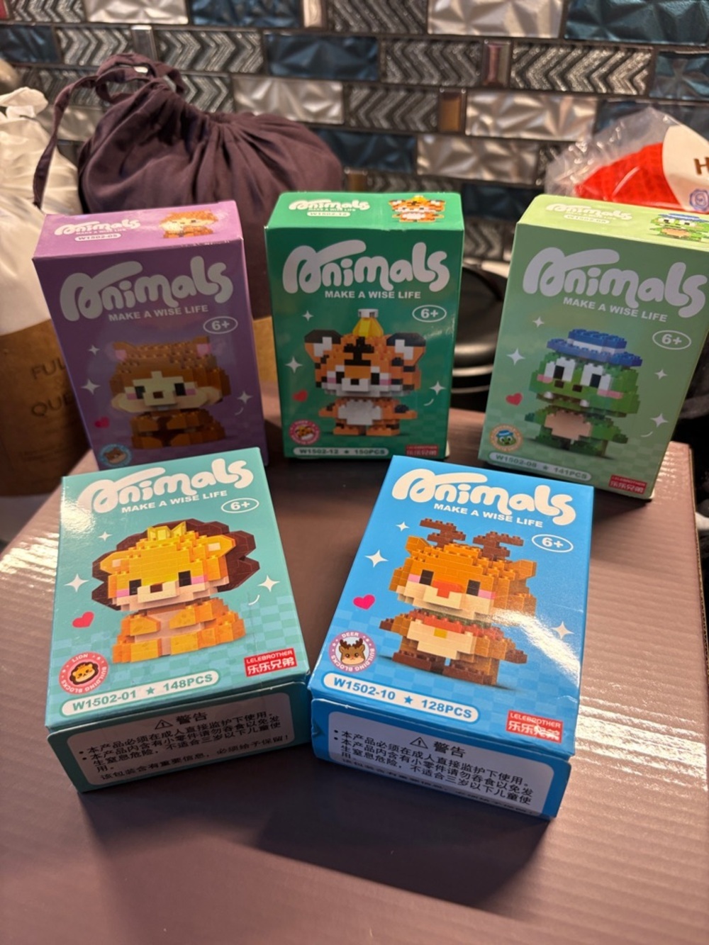 Collectible Micro Block Figures - Assorted Colors